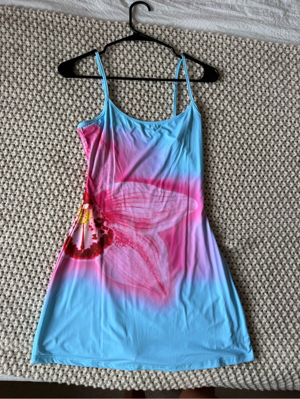 White Fox Maybe Later Mini Dress Malibu Breeze